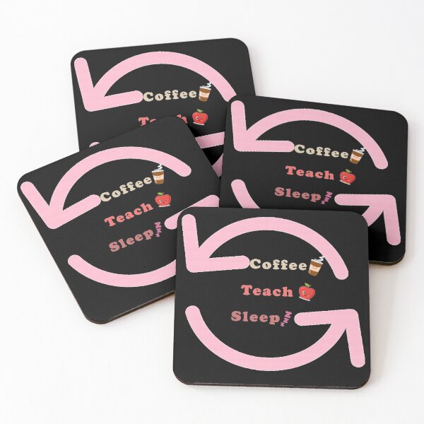 Item preview, Eat sleep coffee teach repeat designed and sold by TshirtTyou.