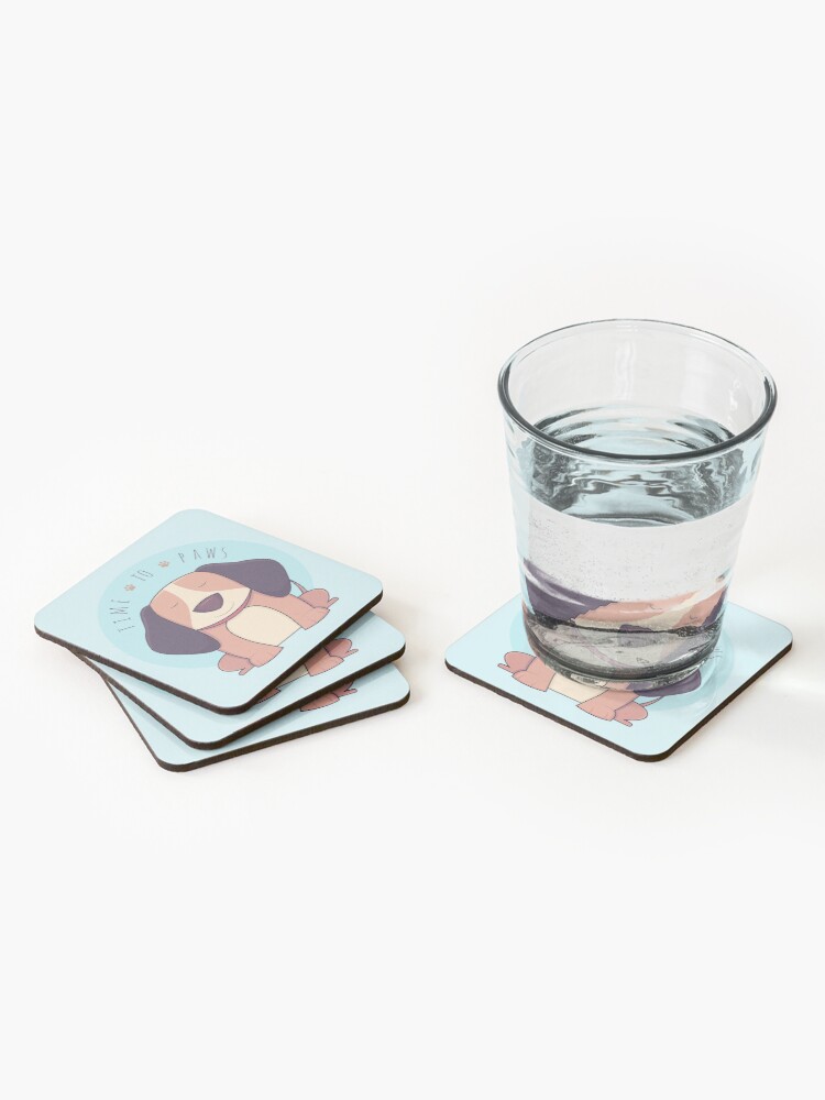Alternate view of TIME 2 PAWS Coasters (Set of 4)