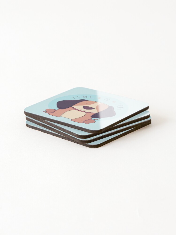 Alternate view of TIME 2 PAWS Coasters (Set of 4)