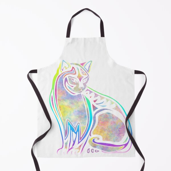 Item preview, Colorful watercolor cat designed and sold by Rainbow Infinity.