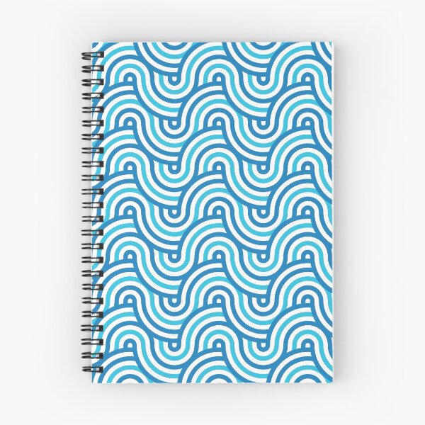 Item preview, Horizontal Waves Pattern – Blue designed and sold by RoguePatterns.