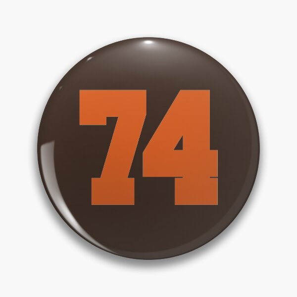 Item preview, 74 Number Cleveland Sports Seventy-Four Brown Jersey designed and sold by HelloFromAja.
