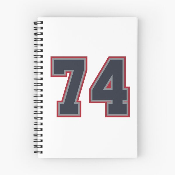 Item preview, 74 Navy Grey Red Sports Number Seventy-Four designed and sold by HelloFromAja.
