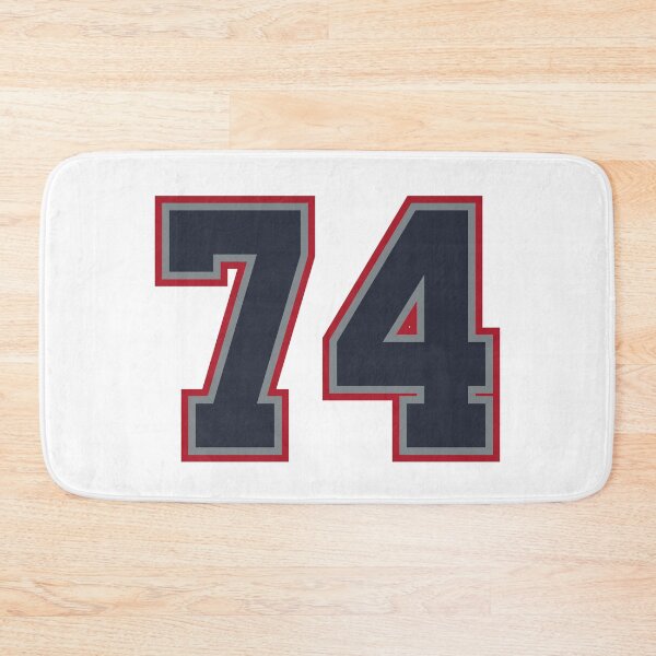 Item preview, 74 Navy Grey Red Sports Number Seventy-Four designed and sold by HelloFromAja.