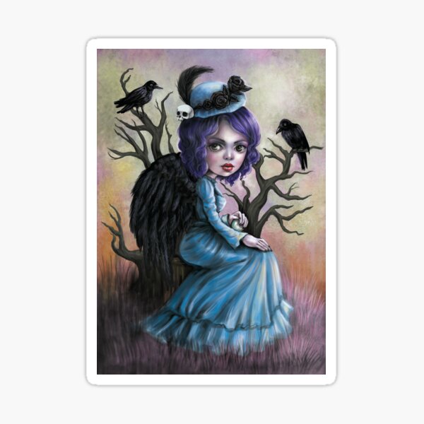 Bird Lady Sticker