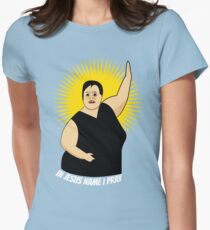 GOD WARRIOR: IN JESUS NAME I PRAY Women's Fitted T-Shirt