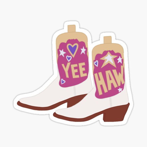 YeeHaw Cowboy Boots Sticker