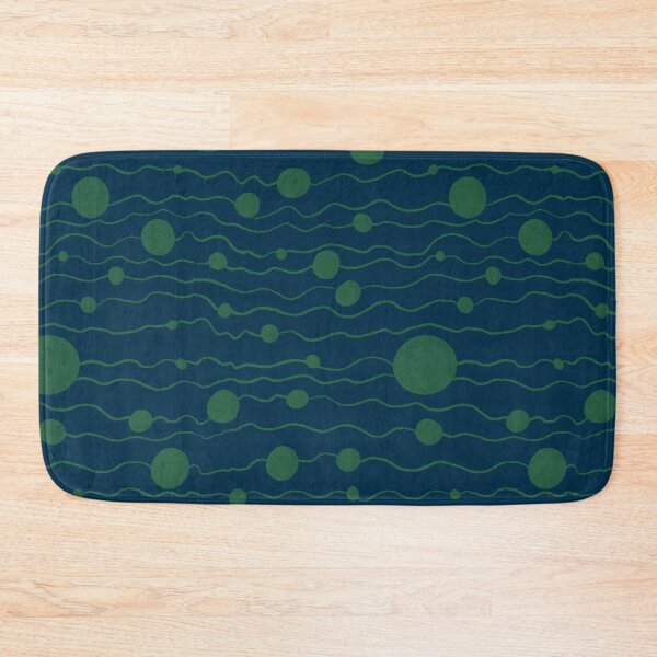 Item preview, Waves and Dots in Blue and Green designed and sold by Quick Brown Fox Canada.