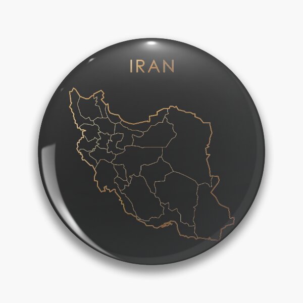 Item preview, Iran Gold Outline Map with State Boundaries designed and sold by Alo.