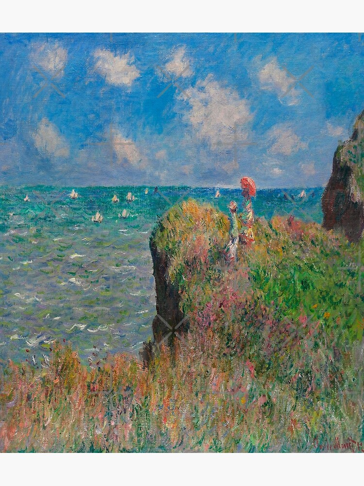 The Cliff Walk at Pourville-Claude Monet\