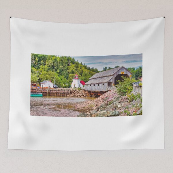 Item preview, Covered Bridge at St Martins Harbour, New Brunswick T-Shirt designed and sold by colorfulbundles.