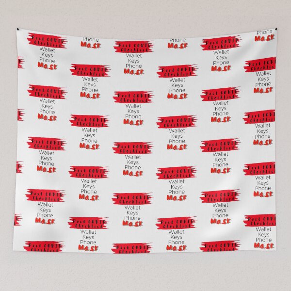 Item preview, Post COVID checklist lockdown humour designed and sold by AMSonArt.