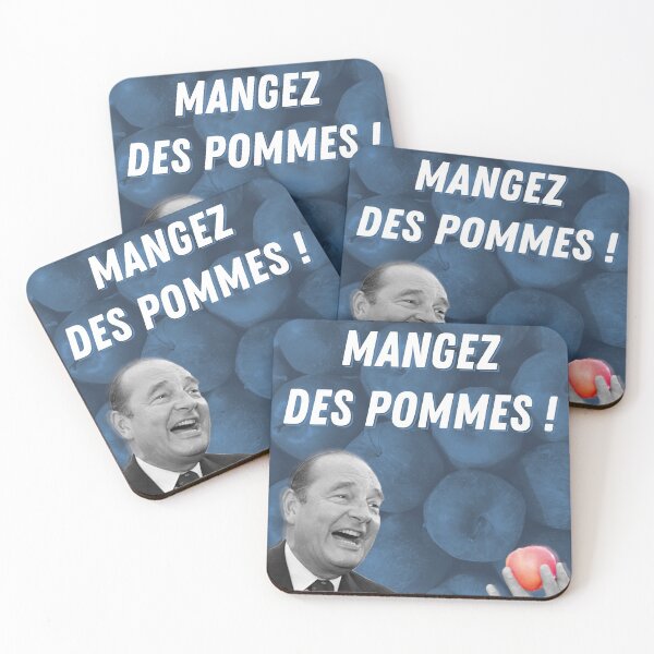 Item preview, Eat apples! - Jacques Chirac designed and sold by Soronelite.