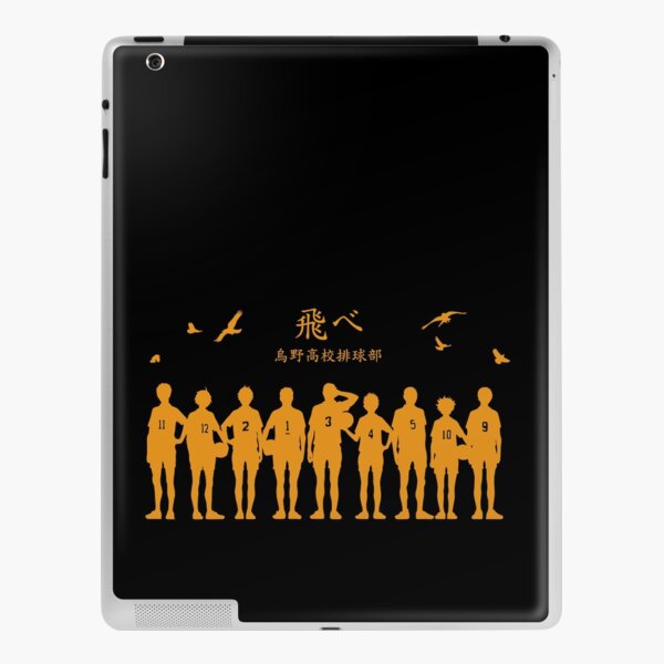 Haikyuu !! - Karasuno schwarz / orange iPad Klebefolie