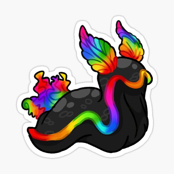 Item preview, RGB Nudibranch (black) designed and sold by cosmictricks.