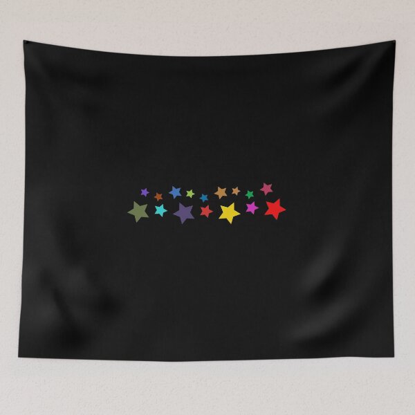 Item preview, colorful kids face mask Stars black  background designed and sold by Mo5tar.