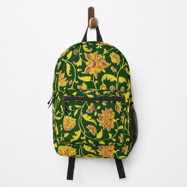 Item preview, GREEN GOLD YELLOW GREEN POMEGRANATES ,POMEGRANATE FLOWERS, LEAVES Oriental Floral Swirls designed and sold by BulganLumini.