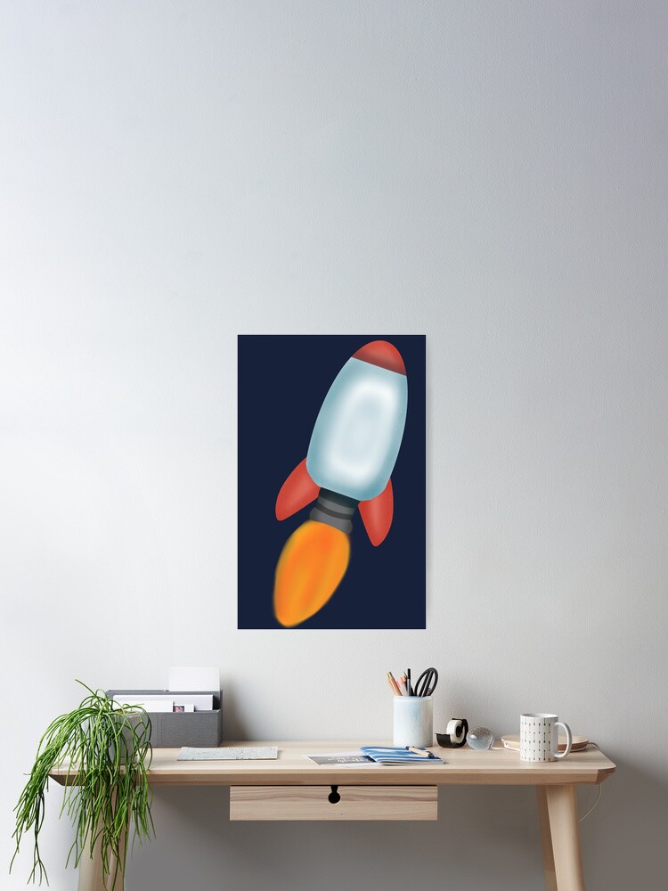 Thumbnail 2 of 3, Poster, Rocket launch designed and sold by itsriver.