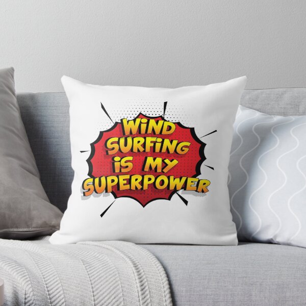 Wind Surfing ist mein Superpower Lustiges Wind Surfing Designgeschenk Dekokissen