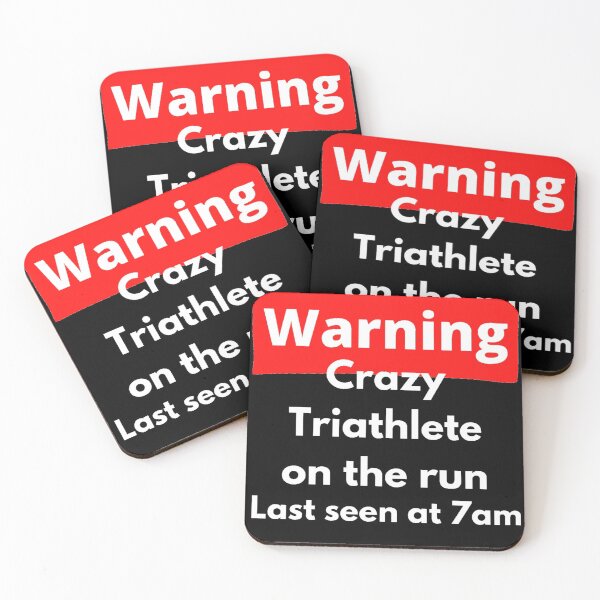 Item preview, Triathlete on the run at 7 am designed and sold by Sonatablue.