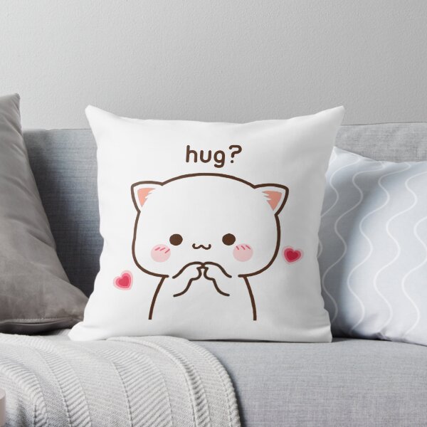 cute cat Throw Pillow