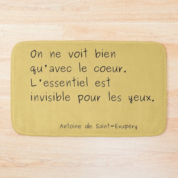 Item preview, Antoine de Saint Exupéry quote designed and sold by LordRaccoon.