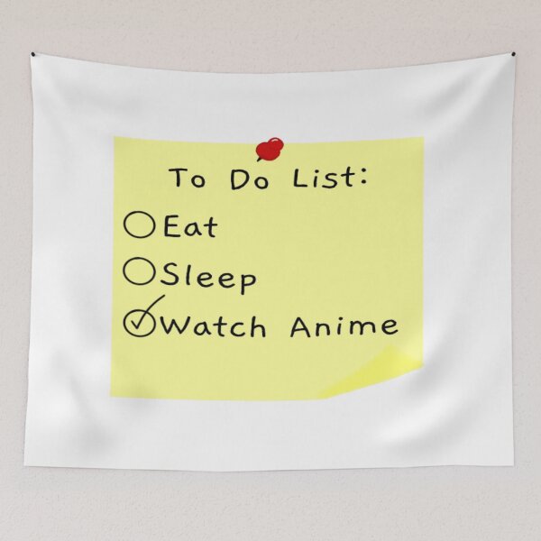 Item preview, To Do List: Eat, Sleep, Watch Anime designed and sold by CianiCentral.