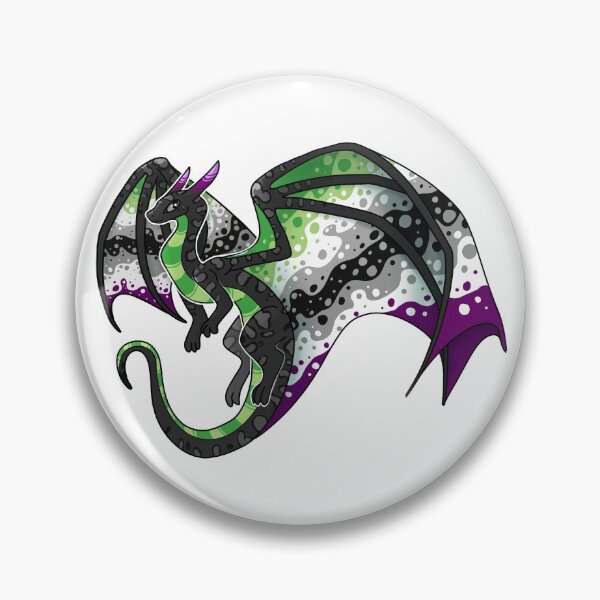 Item preview, AroAce Pride Dragon Friend designed and sold by aevios.