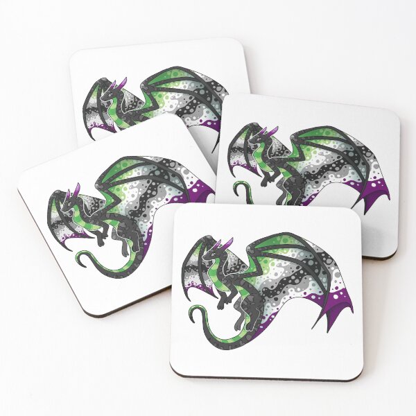 Item preview, AroAce Pride Dragon Friend designed and sold by aevios.