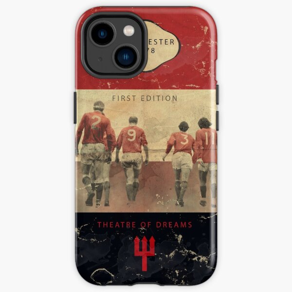 Couverture de livre Vintage Manchester Football Coque antichoc iPhone