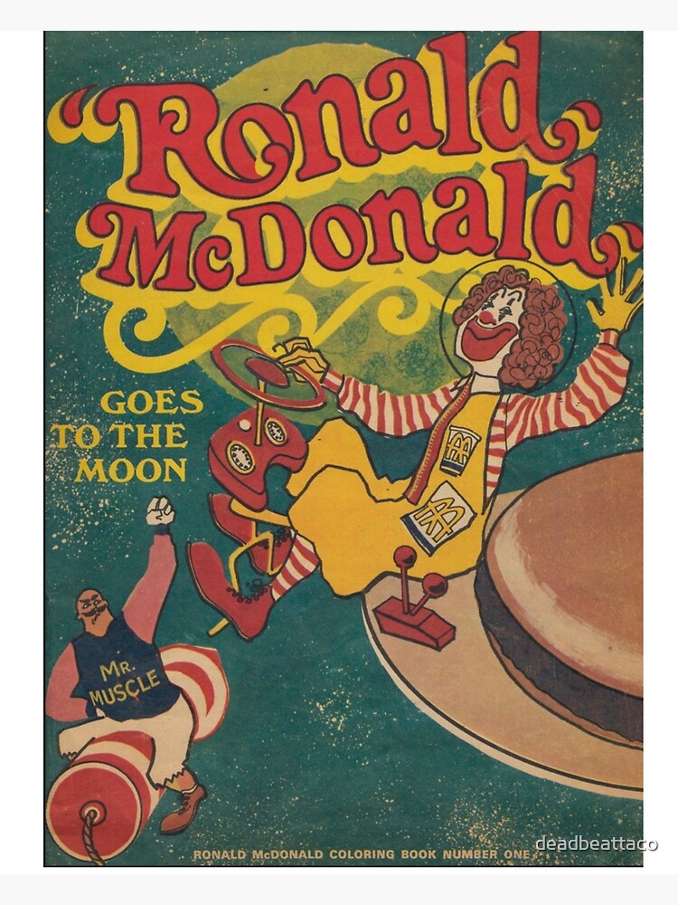 その他 Ronald McDonald Goes to the Moon Vintage Ronald mcdonald