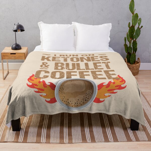 Item preview, Mocha-colored I run on ketones & bullet coffee designed and sold by dana-mie.