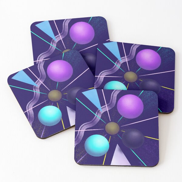 Item preview, Neon shapes - Abstract artwork designed and sold by Julia Rudens.
