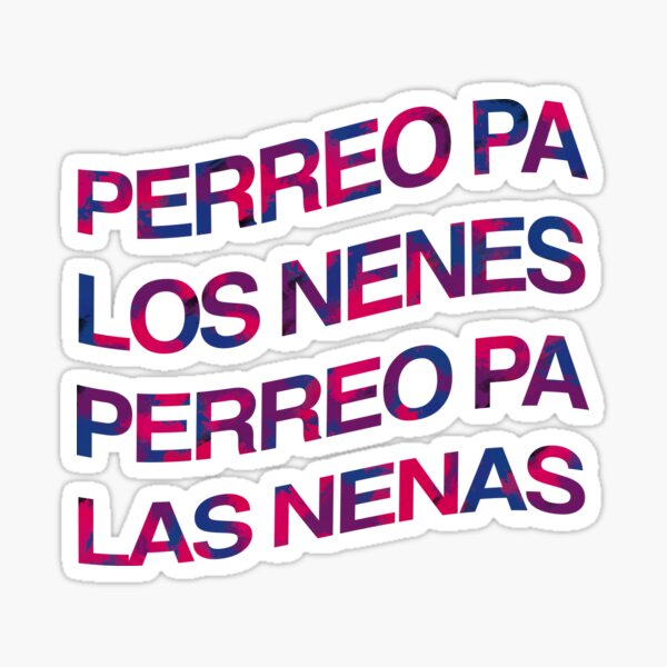 Vista previa del artículo con la obra «PERREO», diseñado y vendido por Wawamarket.
