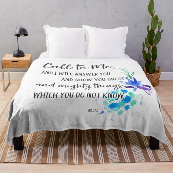 Item preview, Call to Me and I will Answer You | Jer 33:3 | Bible Verse Art designed and sold by PraiseQuotes.