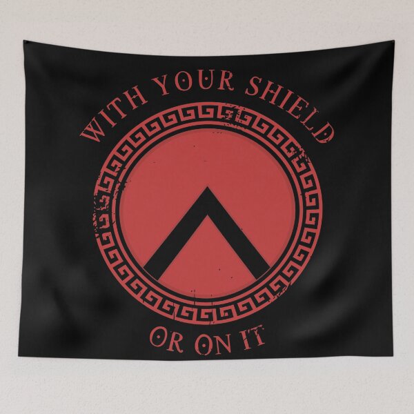 Item preview, With your shield or on it - Spartan Red Design designed and sold by Giacob.