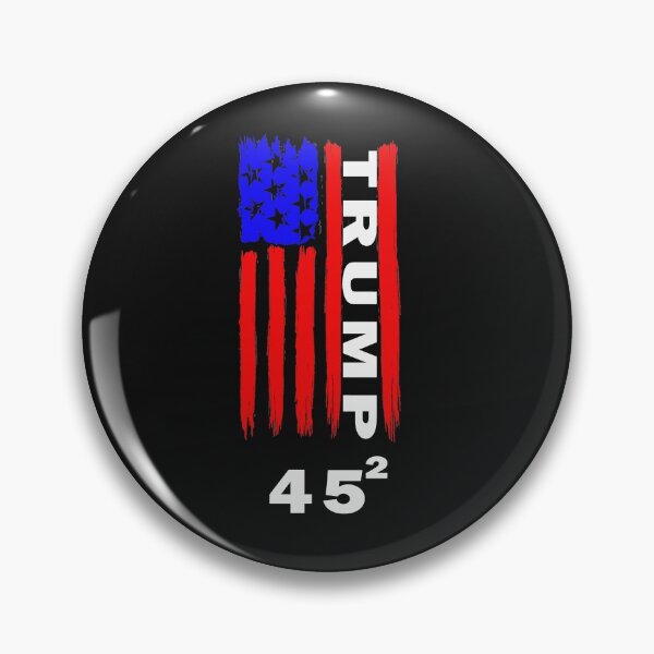 Item preview, Vintage Trump 2020 45 Squared Thin Blue Line American Flag designed and sold by ExprezzDesigns.