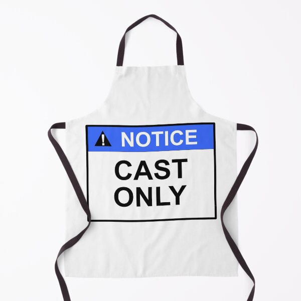 Item preview, Notice cast only sign design designed and sold by SumoShark.