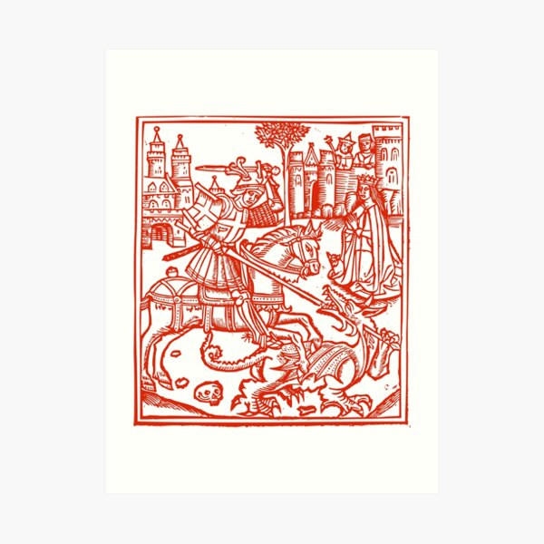 St George - Patron Saint of England Art Print
