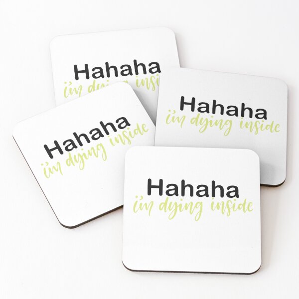 Item preview, Haha I'm Dying Inside Lettering designed and sold by Slletterings.