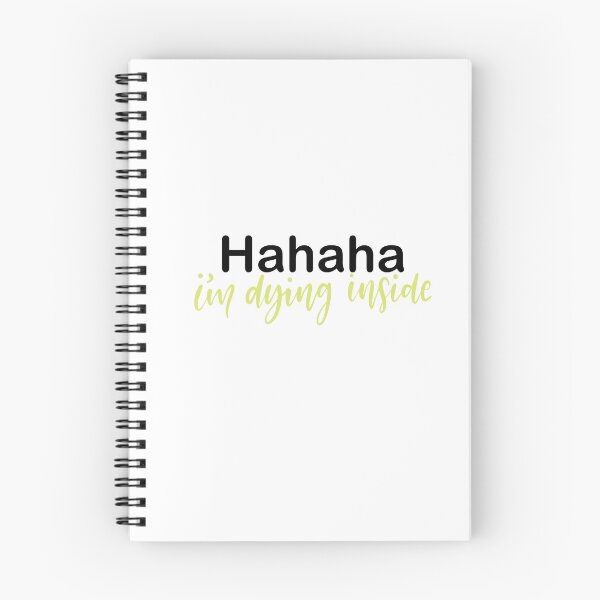 Item preview, Haha I'm Dying Inside Lettering designed and sold by Slletterings.