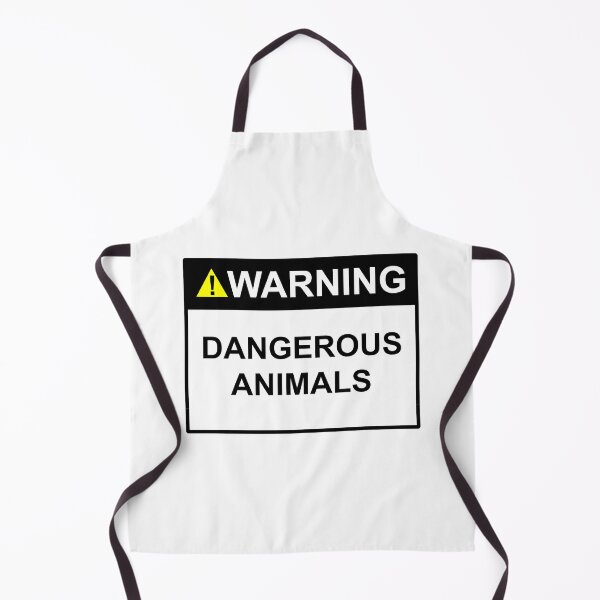 Item preview, Warning dangerous animals sign design designed and sold by SumoShark.