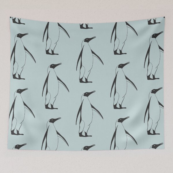 Item preview, Handdrawn black penguin designed and sold by EngineerGoC.