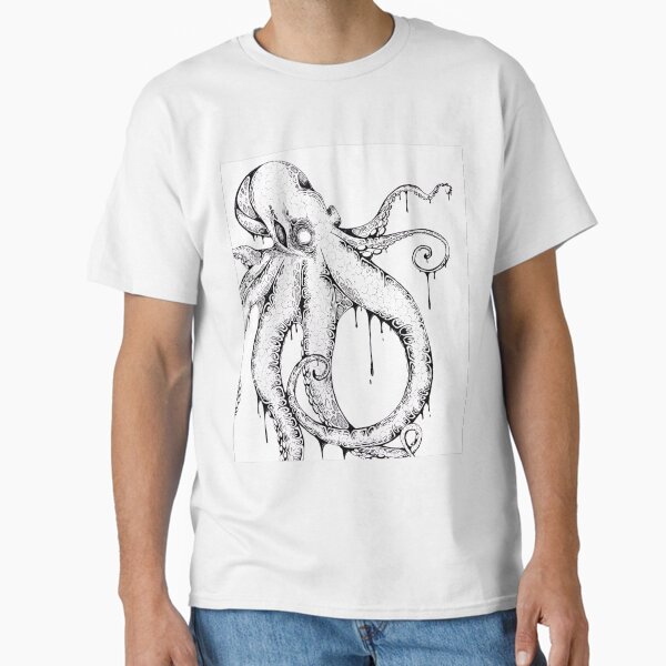 Item preview, Octopus ink drawing designed and sold by BlueSkeksis.