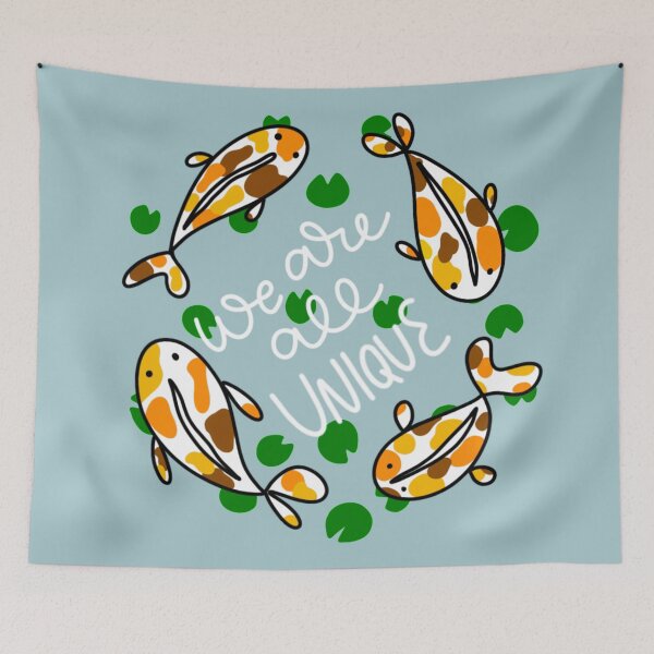 Item preview, We Are All Unique Koi Fish  designed and sold by alyskadraws.