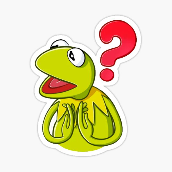 Kermit The Frog Meme Surprised Sticker By Omeris Redbubble