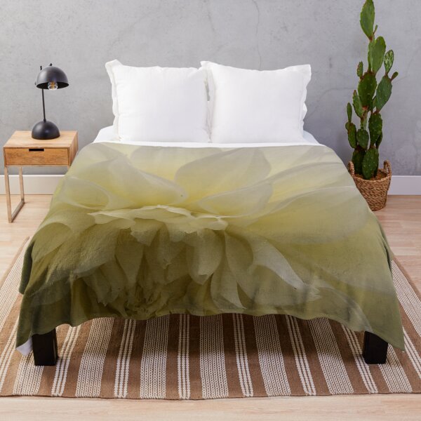 Item preview, Soft Eggshell White Semi Cactus Dahlia Flower in Bloom. Petal Pattern 060 designed and sold by Bees-n-Flowers.