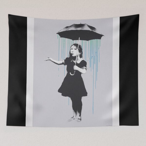 Item preview, Banksy Umbrella Girl With Rain New Orleans  designed and sold by WE-ARE-BANKSY.