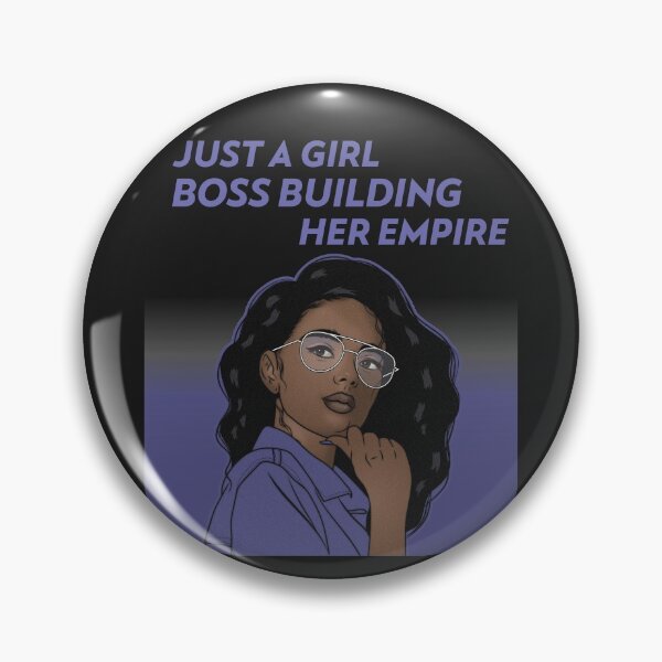 Item preview, Beautiful Black Women “Just A Girl Boss Building Her Empire” Gift for boss day designed and sold by TamGustam.