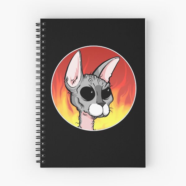 Item preview, Flaming Sphynx - Hairless Cat designed and sold by SMilllar.